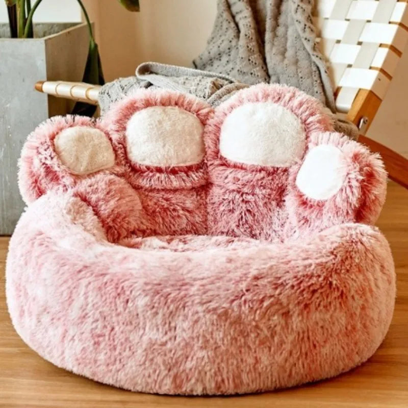 Paw pet plush nest cross-border creative cute bear paw dog nest cat nest pet supplies warm four seasons universal
