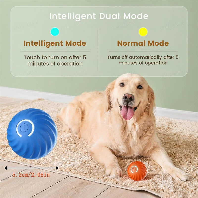 "Pawjoy"Smart Dog Toy Ball Electronic Interactive Pet Toy Moving Ball USB Automatic Moving Bouncing for Puppy Christmas gift Cat Product