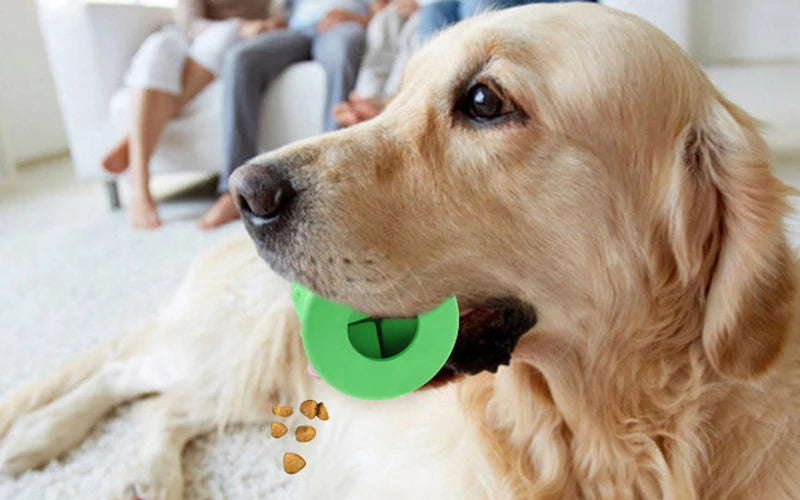 "Pawjoy"Rubber Durable Dog Chew Toys Interactive Pet Leaking Food Toys for Small Large Dogs Bite Resistant Puppy Tooth Cleaning Toy