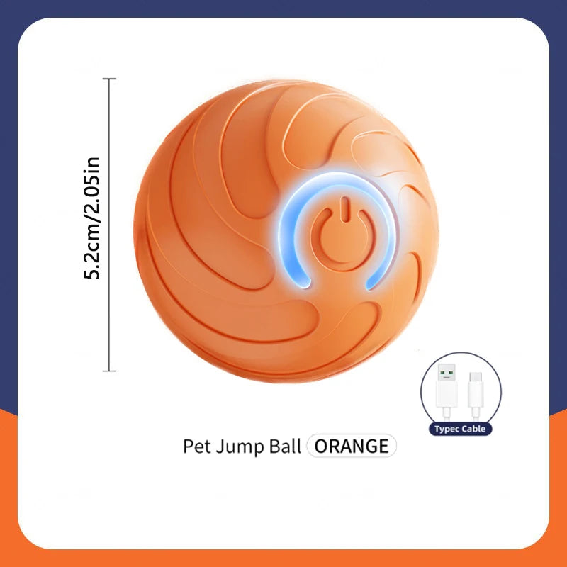 "Pawjoy"Smart Dog Toy Ball Electronic Interactive Pet Toy Moving Ball USB Automatic Moving Bouncing for Puppy Christmas gift Cat Product