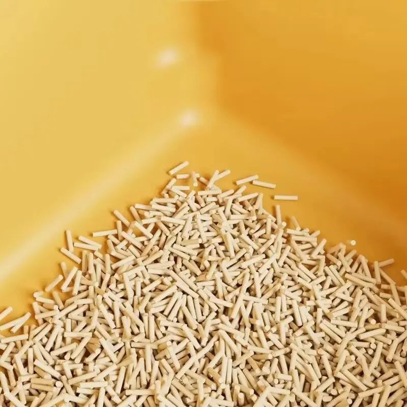 "Pawjoy"Cat Litter Box Large Capacity Semi-closed Plastic Anti-Splash Cats Toilet Bedpan Big Mac Oversized Cat Tray Bedpan Cat Toilets