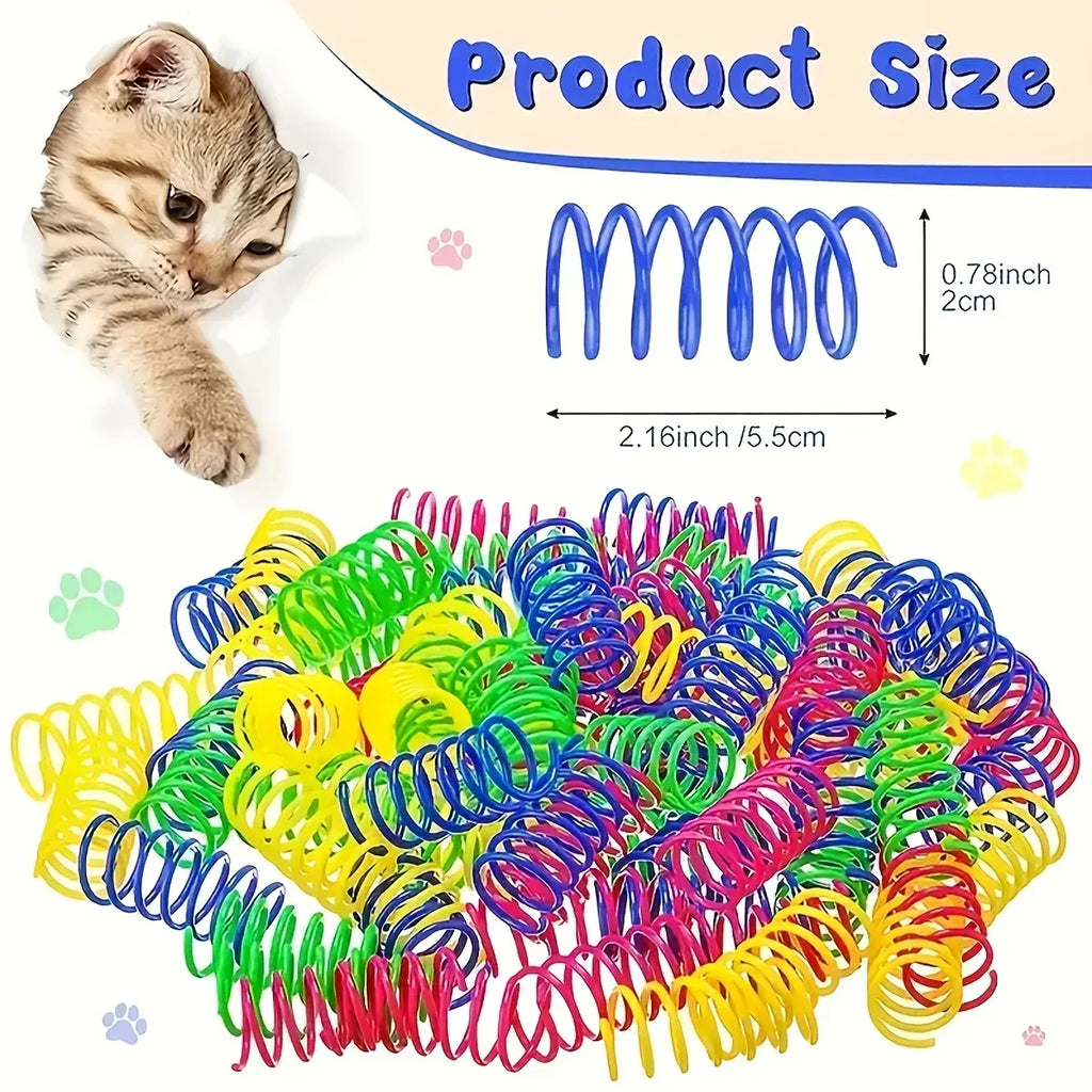 "Pawjoy"56pcs/28pcs/14pcs Cat Toys Mixed Pack. A Combination of Various Plastic Toys and Plush Toys Suitable for Multiple Cats To Play