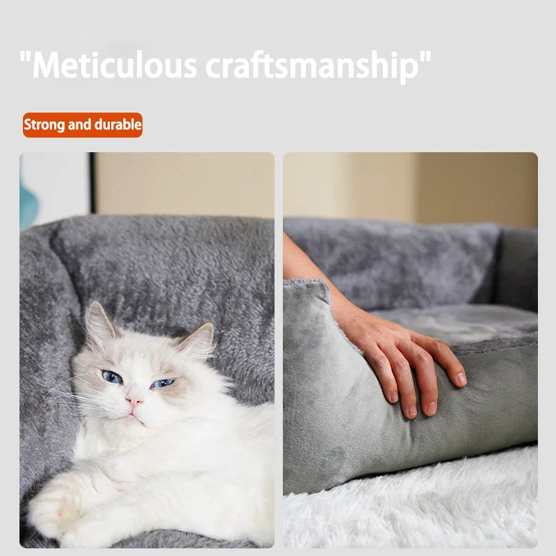 "Pawjoy"Dog Nest, Four Seasons Universal, Winter Warmth, Cat Nest, Dog Bed, Dog Cage Cushion, Sofa, Pet Nest, Cat Bed