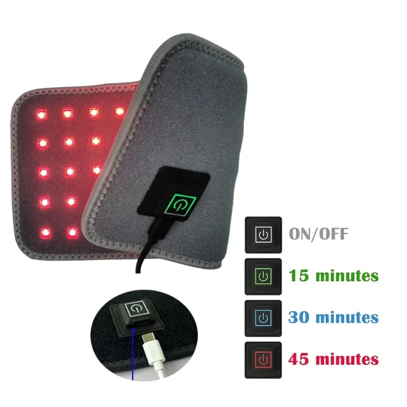 Pawjoy LED Red Light Therapy Pad 🐾 — wearable infrared pad for dogs, cats, and horses to soothe muscles and joints.