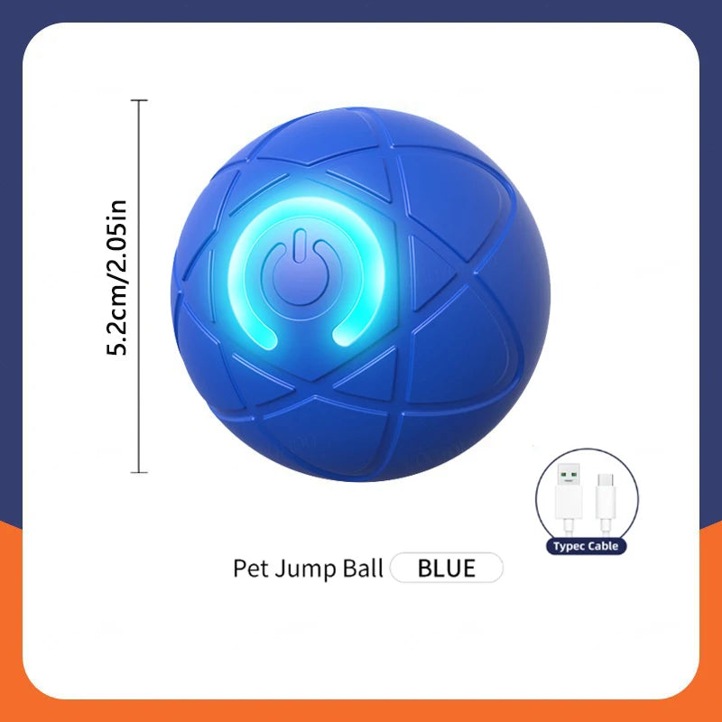 "Pawjoy"Smart Dog Toy Ball Electronic Interactive Pet Toy Moving Ball USB Automatic Moving Bouncing for Puppy Christmas gift Cat Product