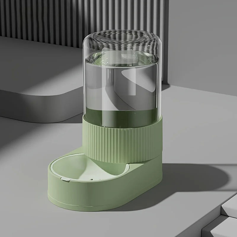 "Pawjoy"Large Capacity Cat Feeder Automatic Cat Water Dispenser Cat Food Bowl Gravity Food Storage Container for Cats Dogs Pet Supplies