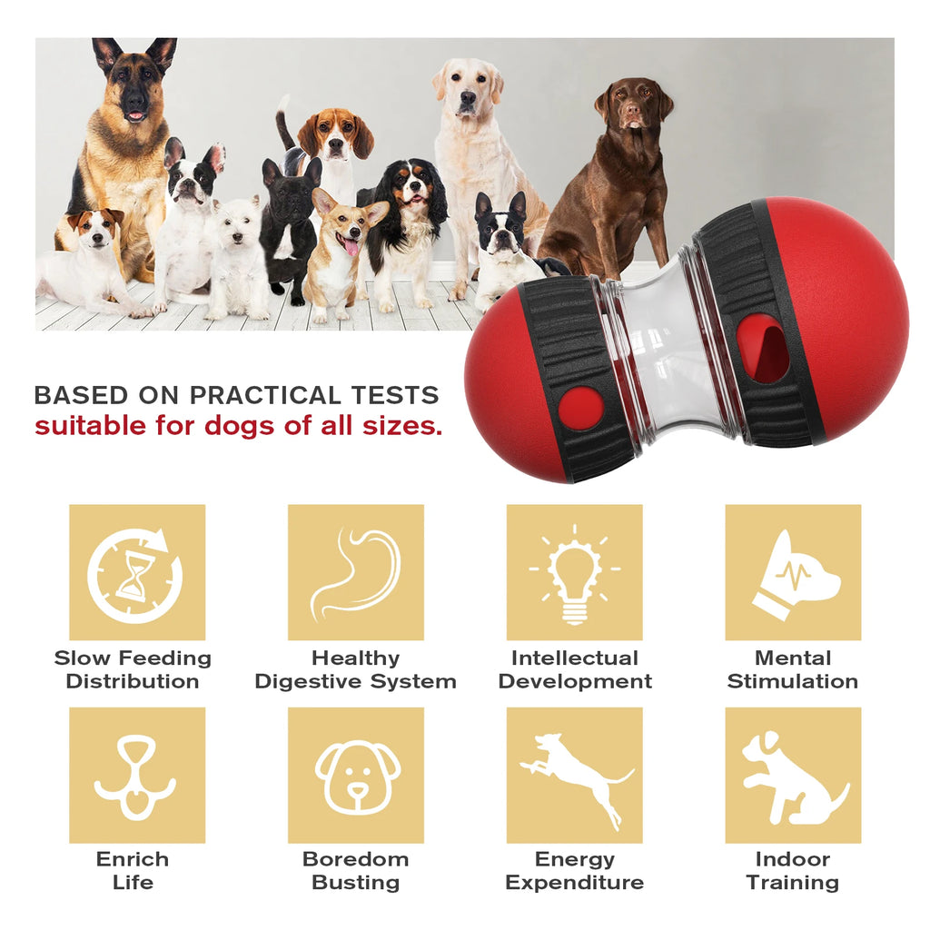 "Pawjoy"Treat Enrichment Pet Toys Slow Feeder Ball Food Dispensing Puppy Toy for Small Medium Dogs Irregular Rolling Design Dog Toys