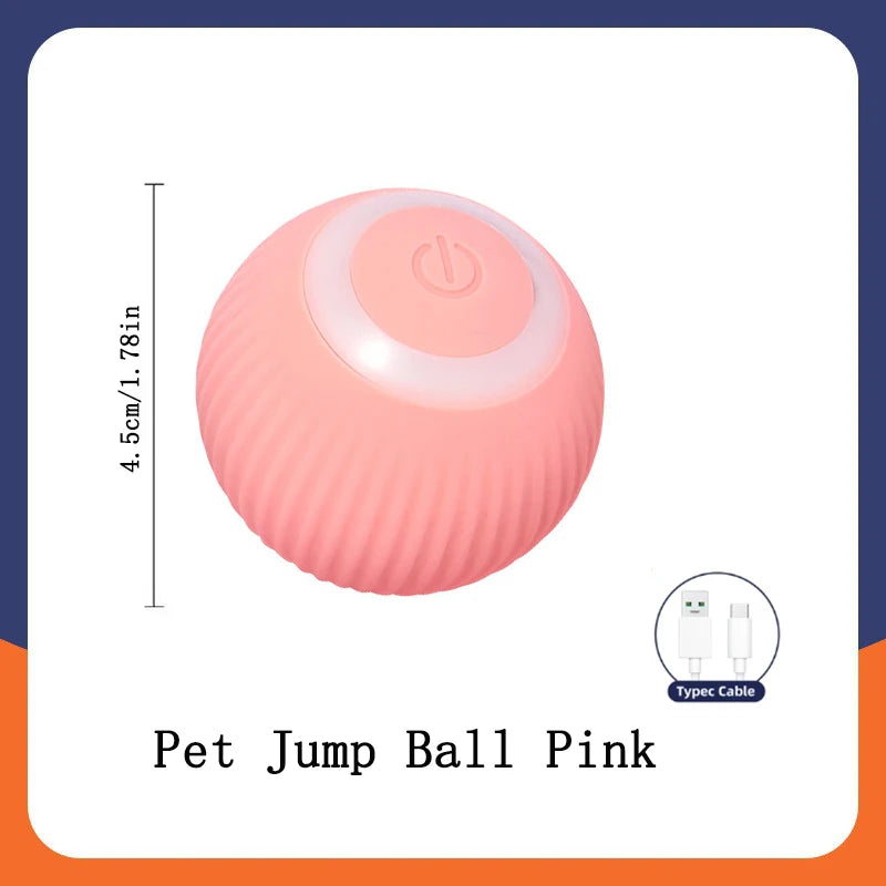 "Pawjoy"Smart Dog Toy Ball Electronic Interactive Pet Toy Moving Ball USB Automatic Moving Bouncing for Puppy Christmas gift Cat Product