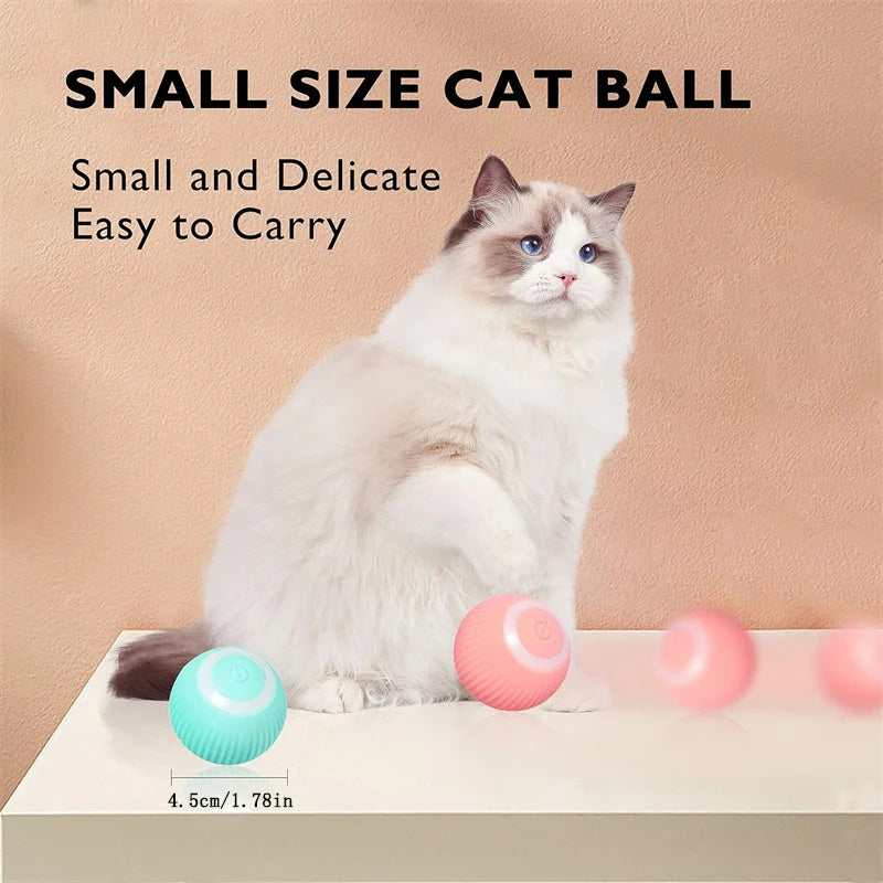 "Pawjoy"Smart Dog Toy Ball Electronic Interactive Pet Toy Moving Ball USB Automatic Moving Bouncing for Puppy Christmas gift Cat Product