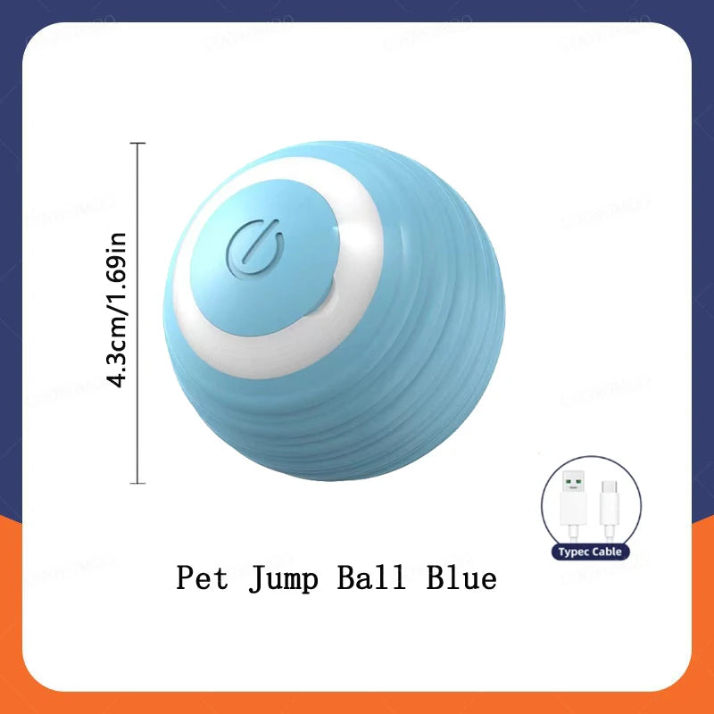 "Pawjoy"Smart Dog Toy Ball Electronic Interactive Pet Toy Moving Ball USB Automatic Moving Bouncing for Puppy Christmas gift Cat Product