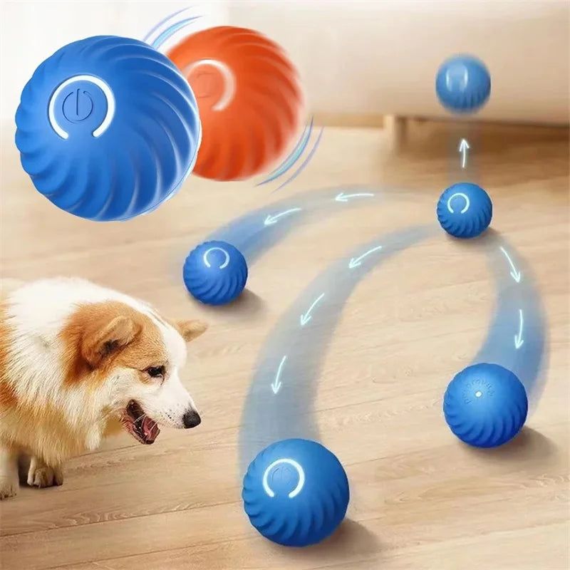 "Pawjoy"Smart Dog Toy Ball Electronic Interactive Pet Toy Moving Ball USB Automatic Moving Bouncing for Puppy Christmas gift Cat Product