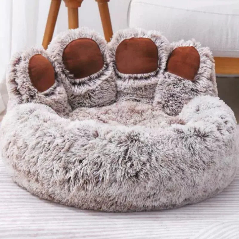 Paw pet plush nest cross-border creative cute bear paw dog nest cat nest pet supplies warm four seasons universal