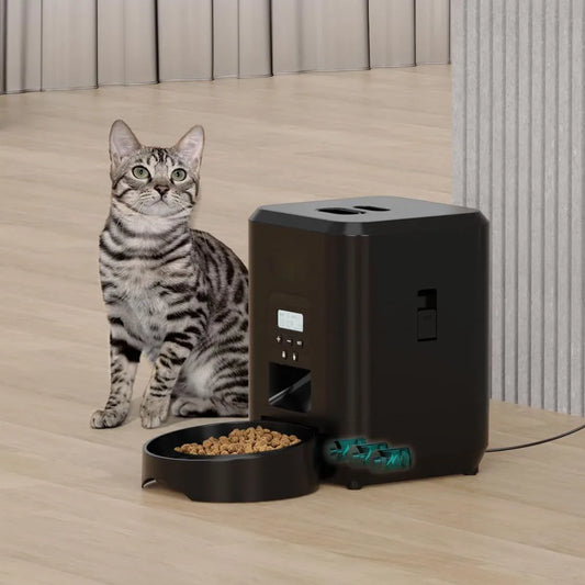 PawJoy Smart Pet Feeder 🐾 — timed, slow & healthy feeding for your cats and dogs. No mess, no stress, just happy pets! 🐶🐱