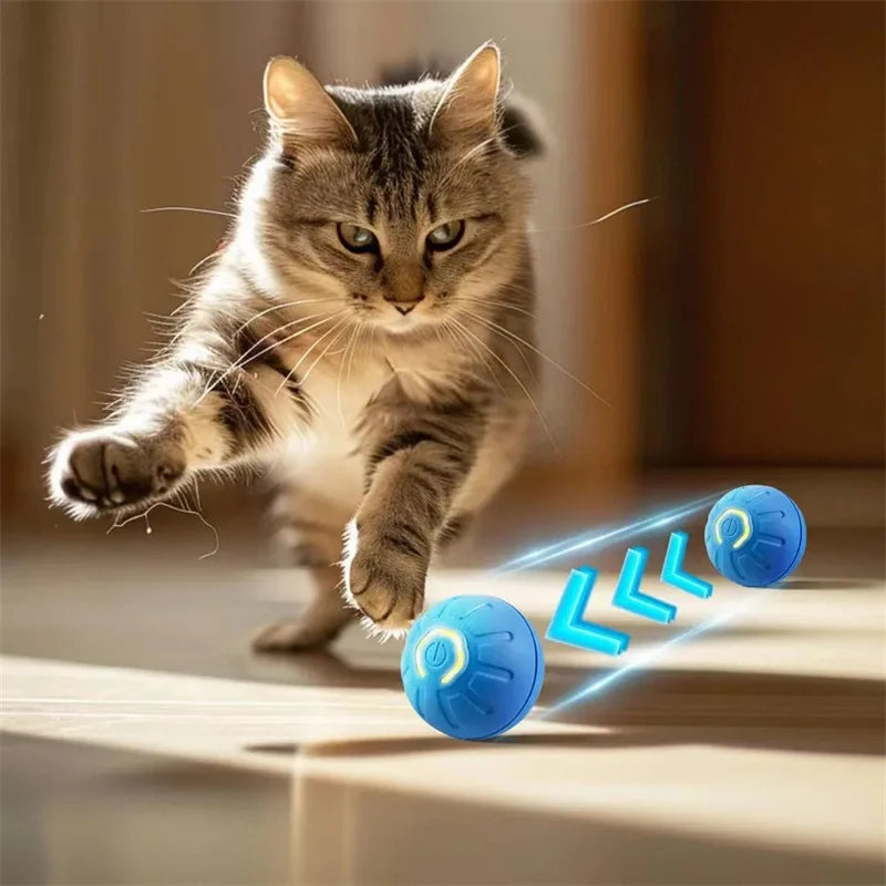 "Pawjoy"Smart Dog Toy Ball Electronic Interactive Pet Toy Moving Ball USB Automatic Moving Bouncing for Puppy Christmas gift Cat Product