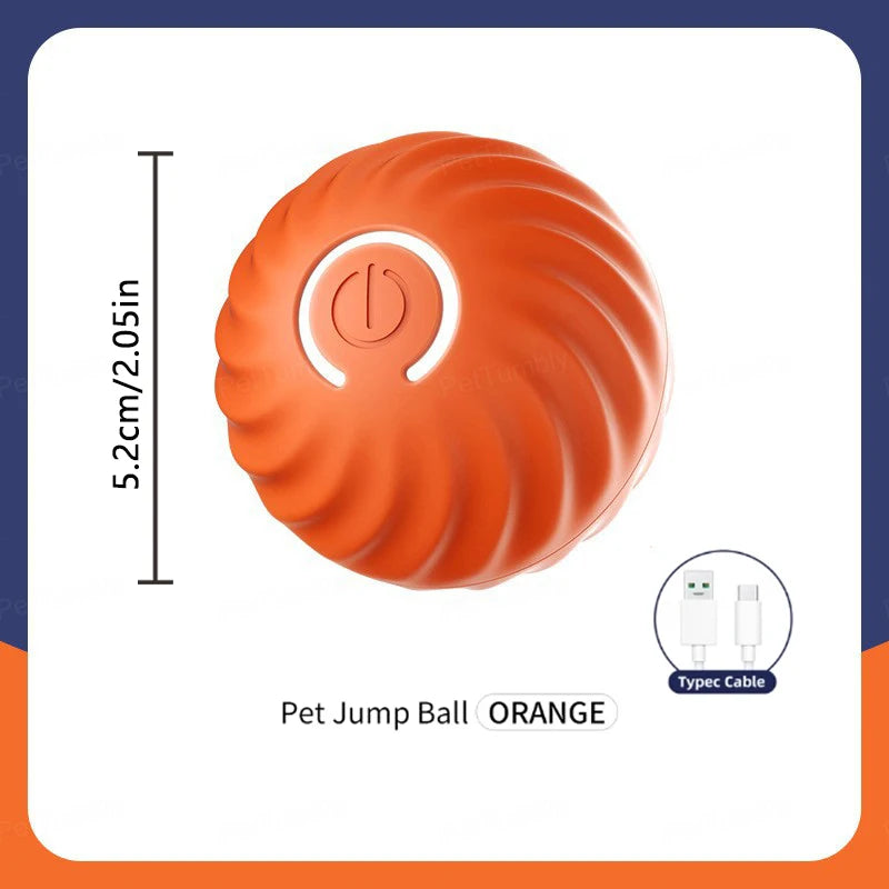 "Pawjoy"Smart Dog Toy Ball Electronic Interactive Pet Toy Moving Ball USB Automatic Moving Bouncing for Puppy Christmas gift Cat Product
