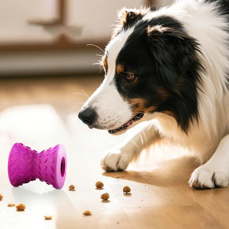 "Pawjoy"Rubber Durable Dog Chew Toys Interactive Pet Leaking Food Toys for Small Large Dogs Bite Resistant Puppy Tooth Cleaning Toy