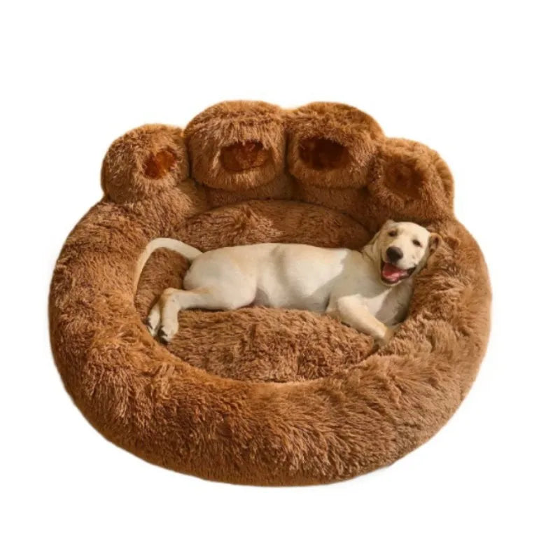 Paw pet plush nest cross-border creative cute bear paw dog nest cat nest pet supplies warm four seasons universal