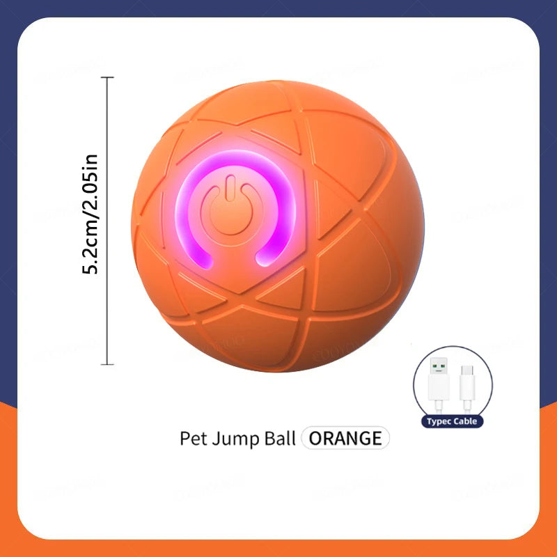 "Pawjoy"Smart Dog Toy Ball Electronic Interactive Pet Toy Moving Ball USB Automatic Moving Bouncing for Puppy Christmas gift Cat Product