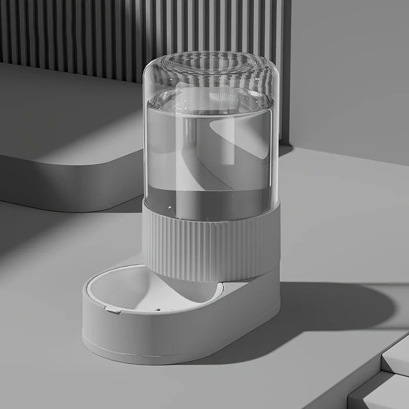 "Pawjoy"Large Capacity Cat Feeder Automatic Cat Water Dispenser Cat Food Bowl Gravity Food Storage Container for Cats Dogs Pet Supplies