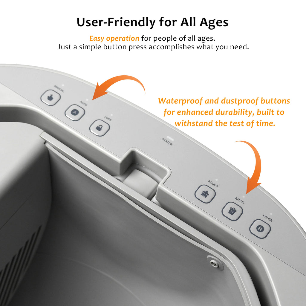 "Pawjoy"Self-Cleaning Cat Litter Box Open-Top Design with Advanced Safety Sensors Extra Large Capacity for Multi-Cat Homes Hassle-Free