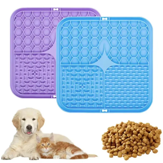 Pawjoy Lick Mat for Dogs 🐾 — slow feeder silicone mat to reduce anxiety, encourage licking, and make mealtime fun and healthy.