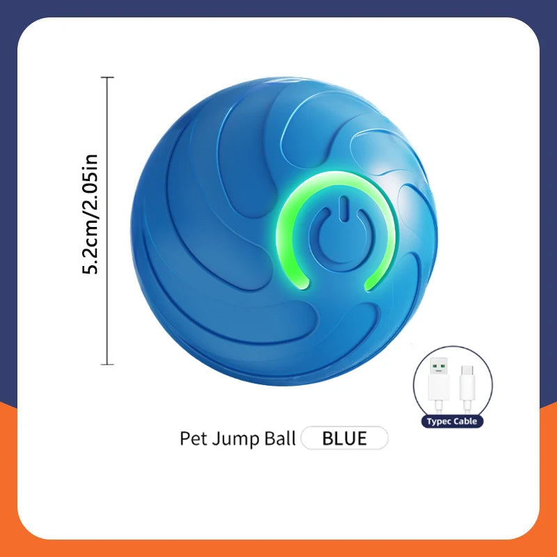 "Pawjoy"Smart Dog Toy Ball Electronic Interactive Pet Toy Moving Ball USB Automatic Moving Bouncing for Puppy Christmas gift Cat Product