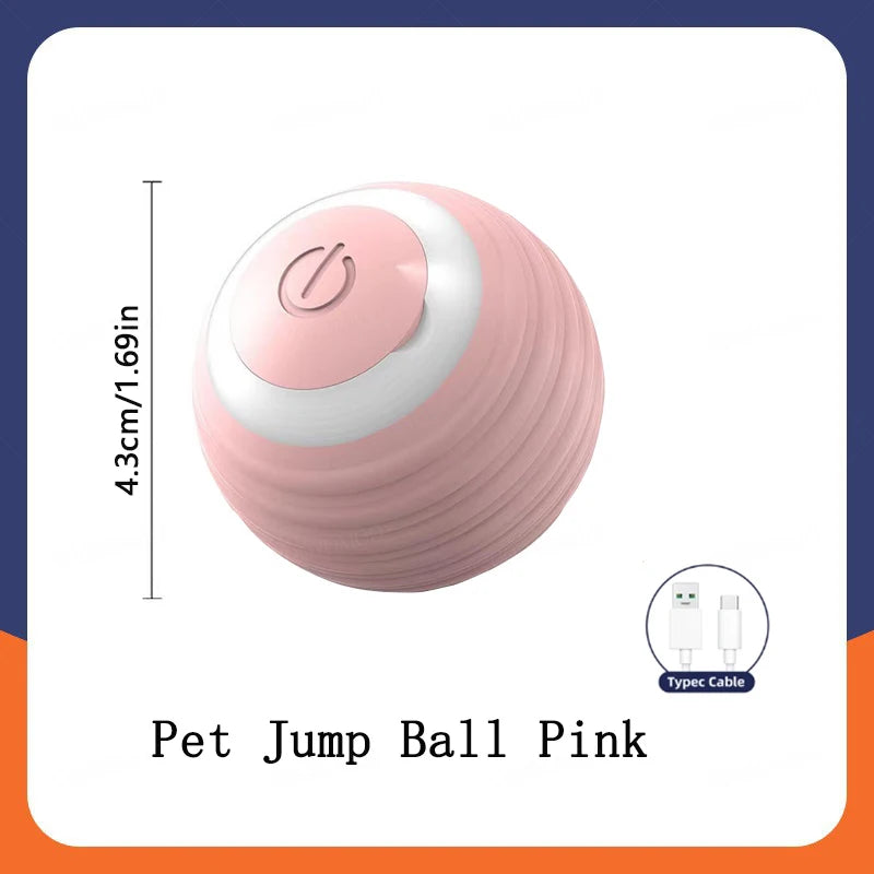"Pawjoy"Smart Dog Toy Ball Electronic Interactive Pet Toy Moving Ball USB Automatic Moving Bouncing for Puppy Christmas gift Cat Product