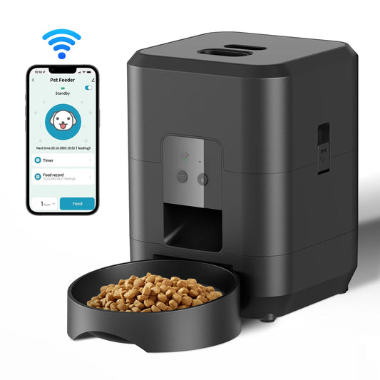 PawJoy Smart Pet Feeder 🐾 — timed, slow & healthy feeding for your cats and dogs. No mess, no stress, just happy pets! 🐶🐱