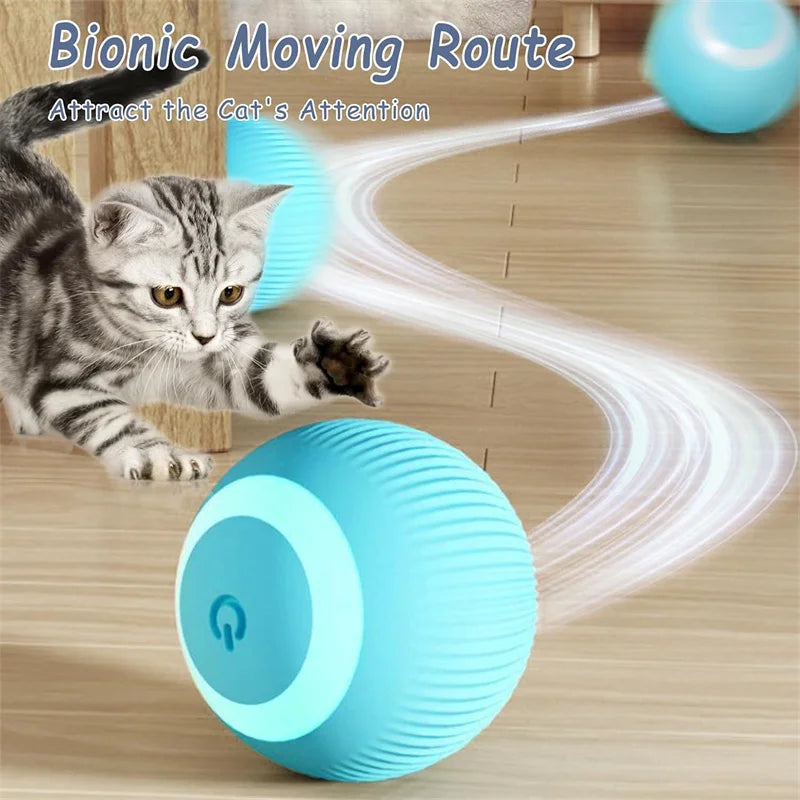"Pawjoy"Smart Dog Toy Ball Electronic Interactive Pet Toy Moving Ball USB Automatic Moving Bouncing for Puppy Christmas gift Cat Product
