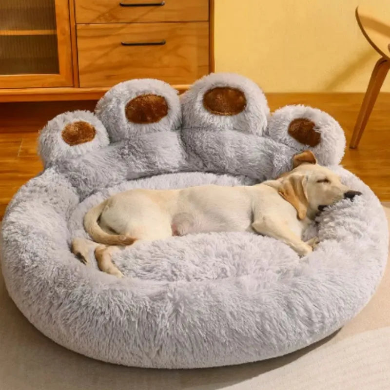 Paw pet plush nest cross-border creative cute bear paw dog nest cat nest pet supplies warm four seasons universal