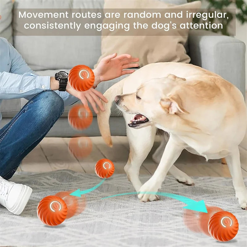 "Pawjoy"Smart Dog Toy Ball Electronic Interactive Pet Toy Moving Ball USB Automatic Moving Bouncing for Puppy Christmas gift Cat Product